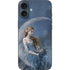 Fairy with Black Cat Sitting on Moon by Nene Thomas iPhone 16 Plus Skin
